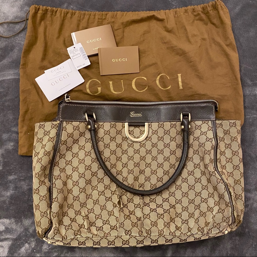 Authentic Gucci D-Ring Tote